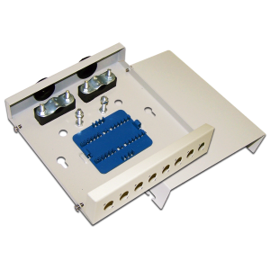 LANMASTER wall-mounted metal optical enclosure for 8 FC adapters